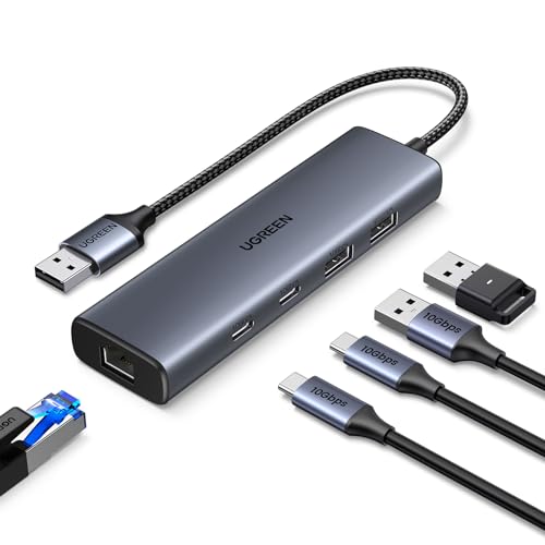 ugreen-hub-ethernet-6-in-1-usb-a-usb-c-con-lan-gigabit-1000-mbps-e-usb-3-2-10gbp image 6