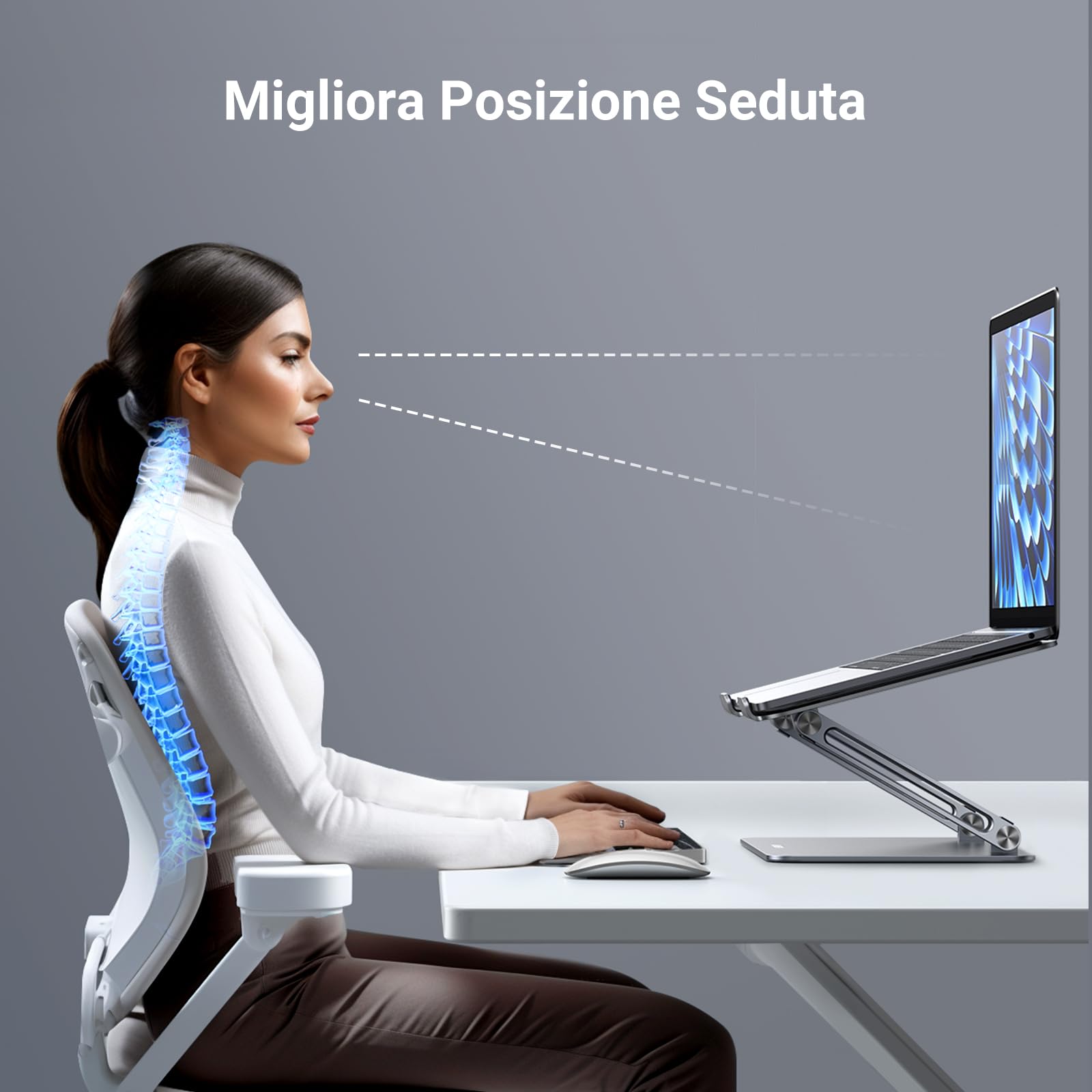 ugreen-supporto-laptop-in-alluminio-regolabile-10-16-pollici-pieghevole image 3