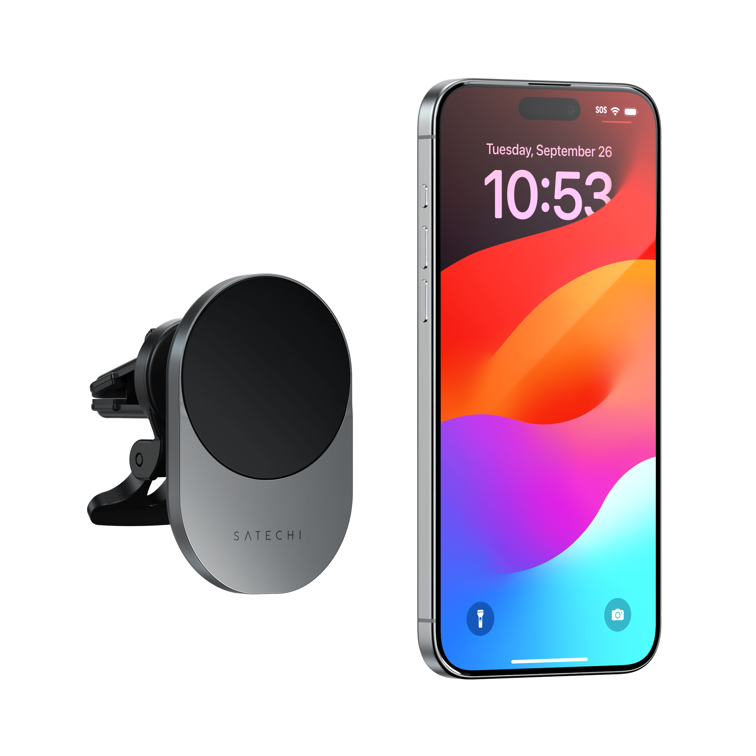 satechi-qi2-wireless-car-charger-caricabatterie-auto-wireless-15w image 1