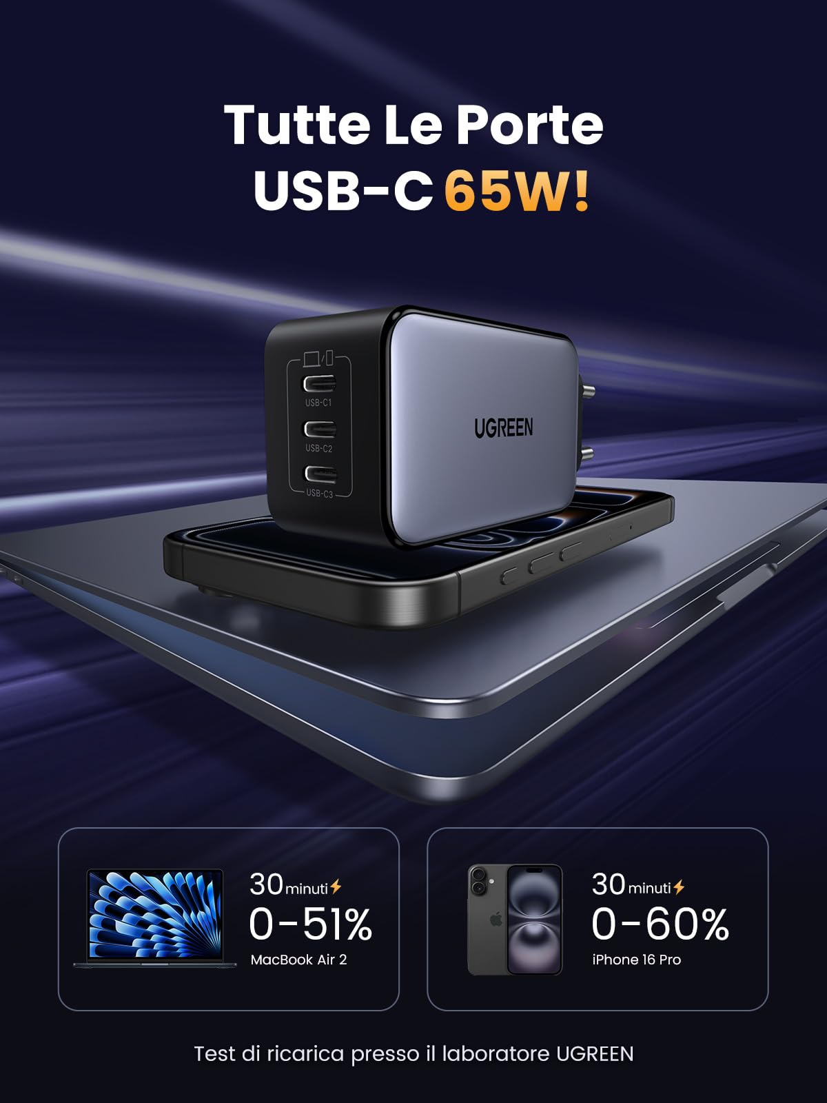 ugreen-nexode-65w-caricatore-usb-c-gan-3x-type-c image 3
