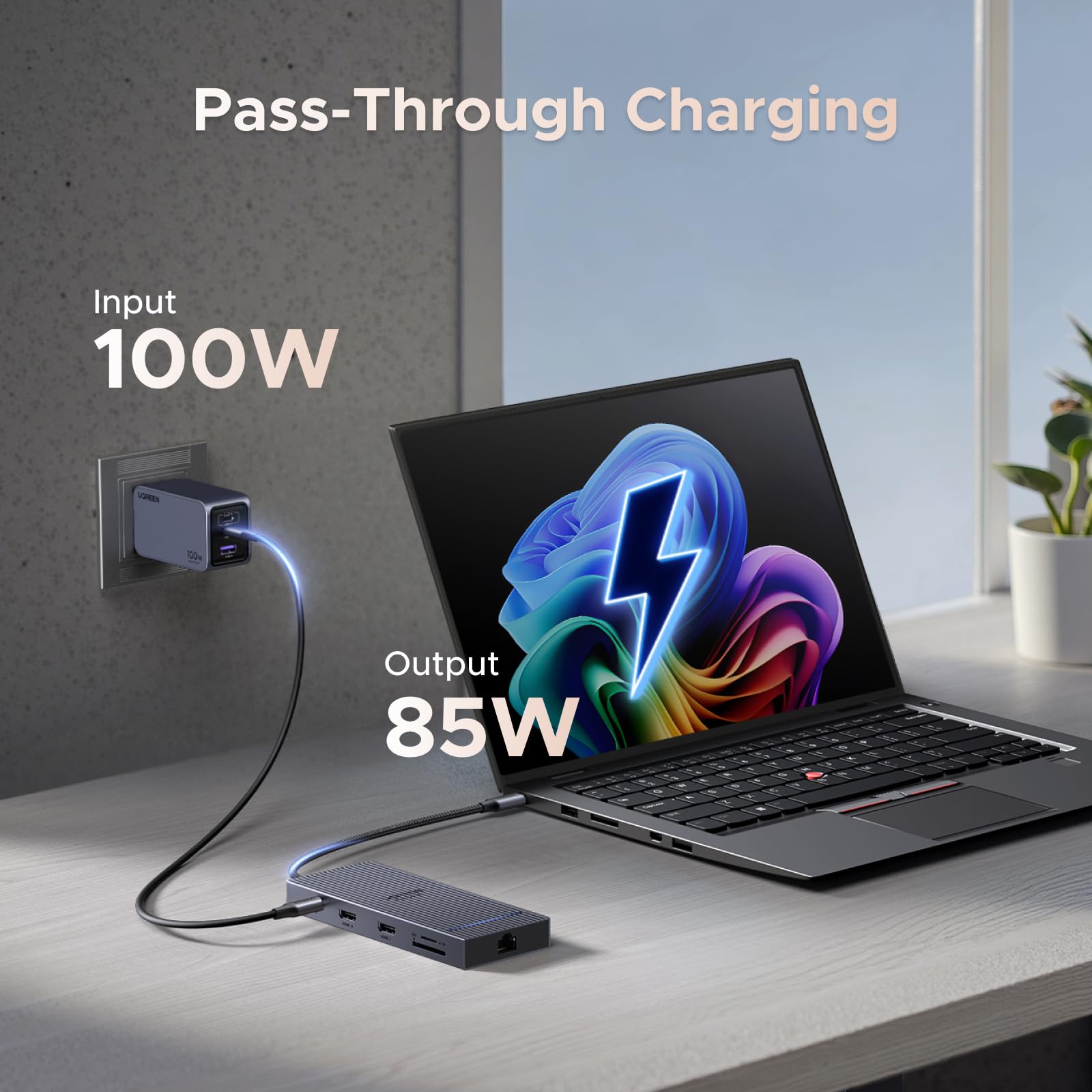 ugreen-revodok-pro-2102-hub-usb-c-10-in-1-docking-station-doppio-hdmi-4k-60hz image 6