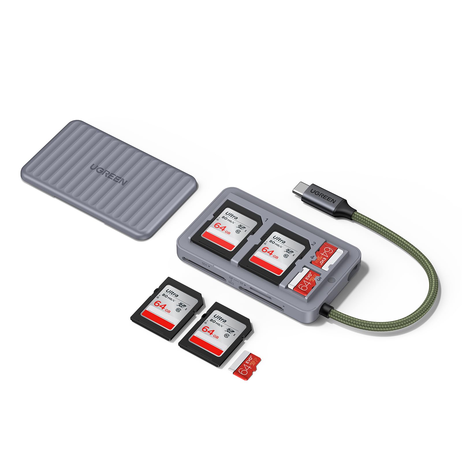 ugreen-lettore-schede-sd-usb-c-con-custodia-170mb-s image 1
