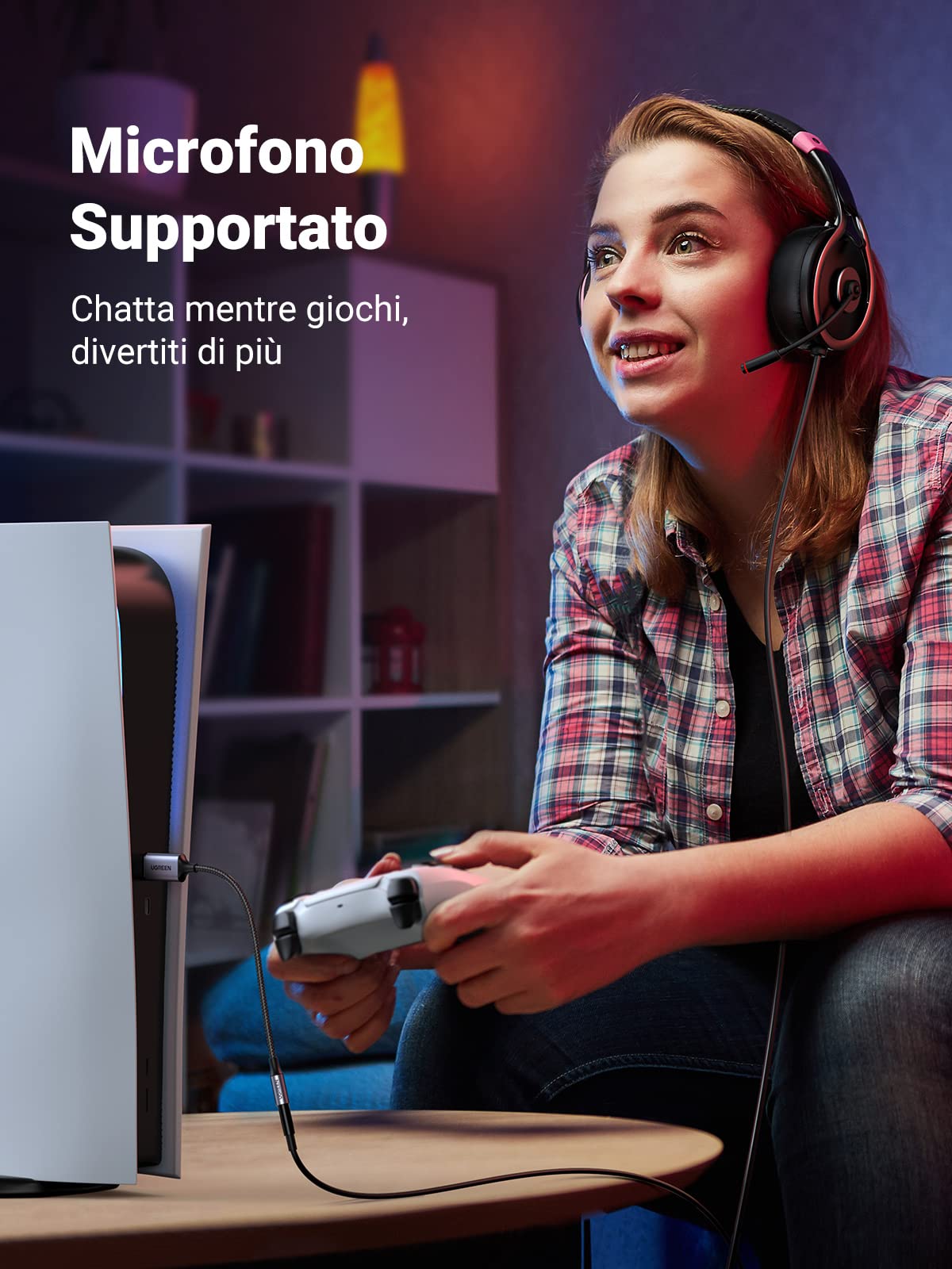 ugreen-adattatore-audio-usb-a-jack-3-5mm-25-cm-scheda-audio-esterna-24bit-96khz- image 6