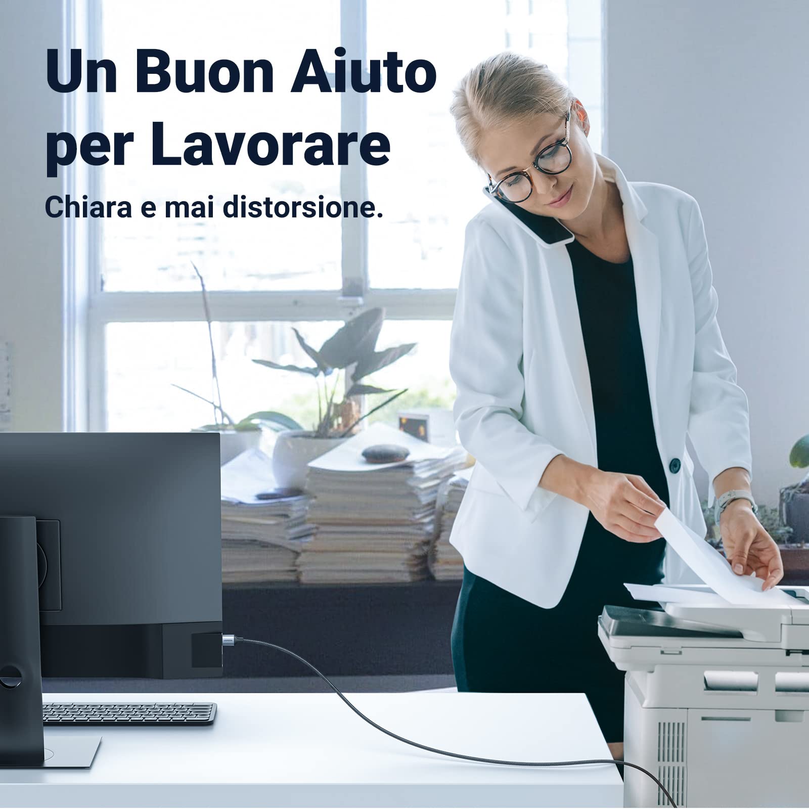 ugreen-cavo-stampante-usb-2-0-type-a-a-type-b-2m-nylon-alluminio image 6