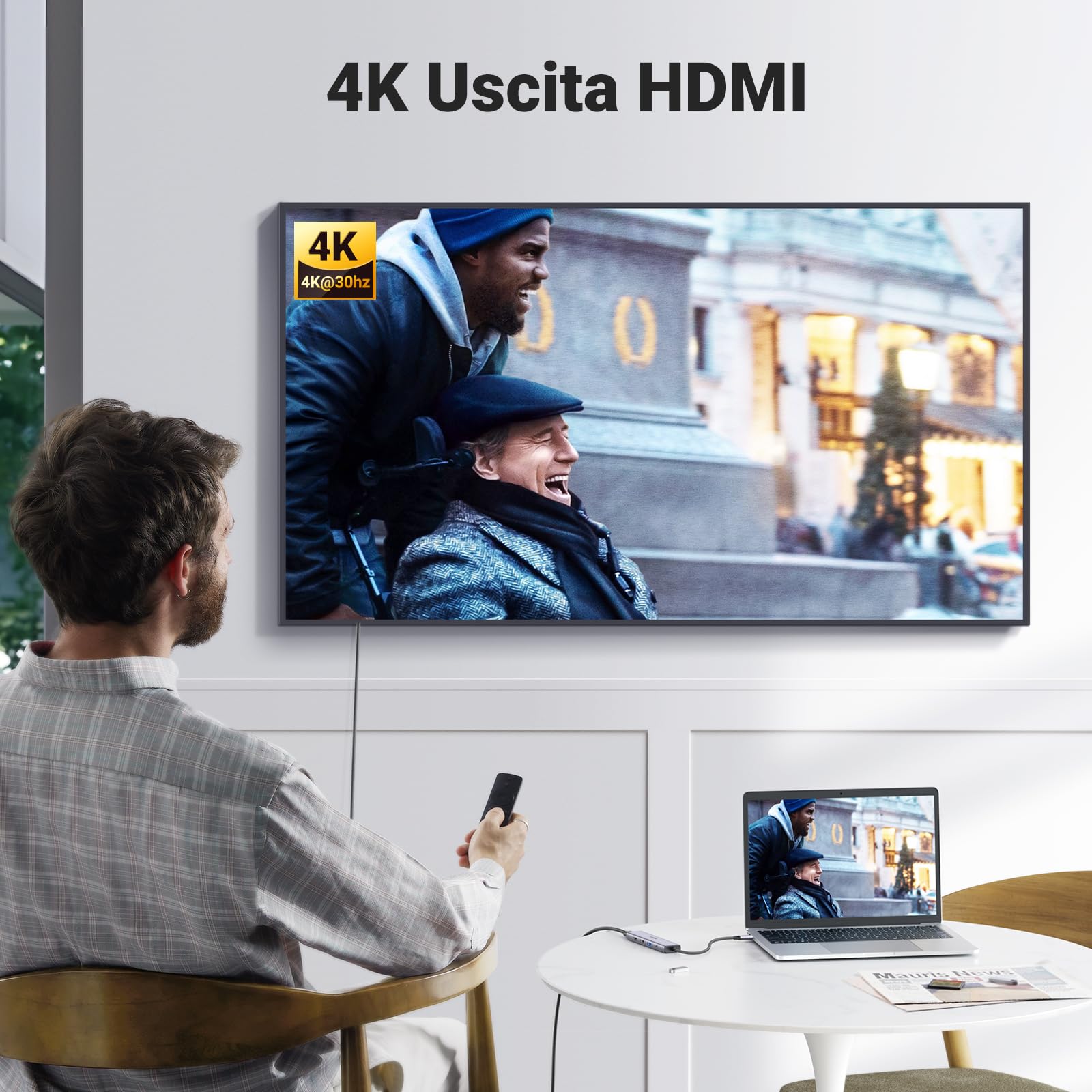 ugreen-revodok-105-hub-usb-c-5-in-1-hdmi-4k-30hz-pd-100w-5gbps image 3