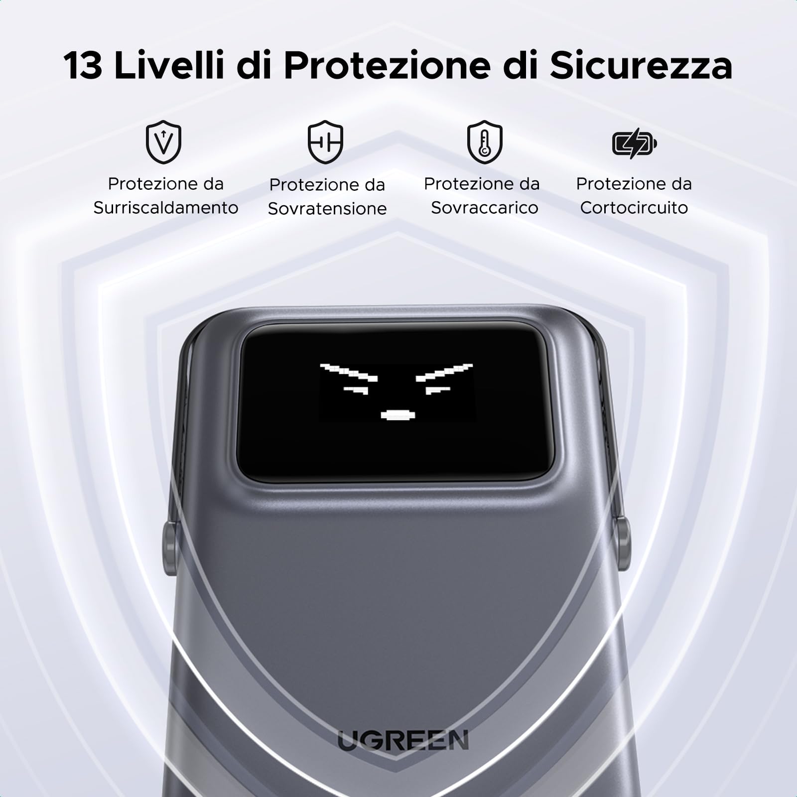 ugreen-uno-power-bank-magnetico-10000mah-pd-20w-con-cavo-usb-c-display-e-stand-n image 8