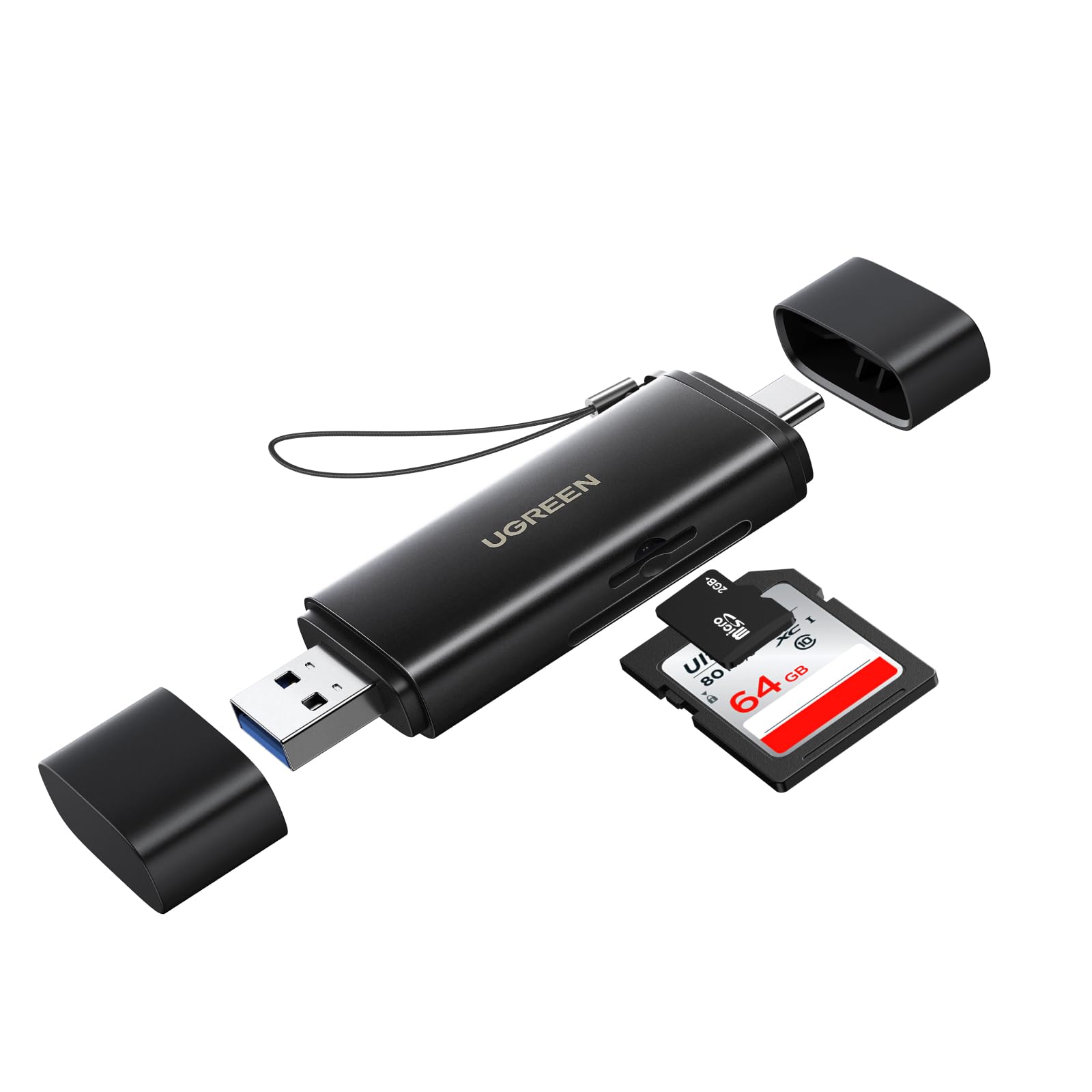ugreen-lettore-schede-sd-4-0-uhs-ii-usb-c-usb-a-312mb-s-alluminio-sd-microsd-2tb image 1