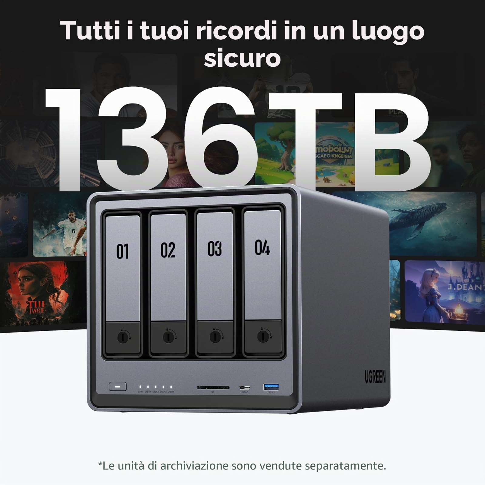 ugreen-nasync-dxp4800-nas-desktop-4-bay-intel-n100-8gb-ddr5 image 3