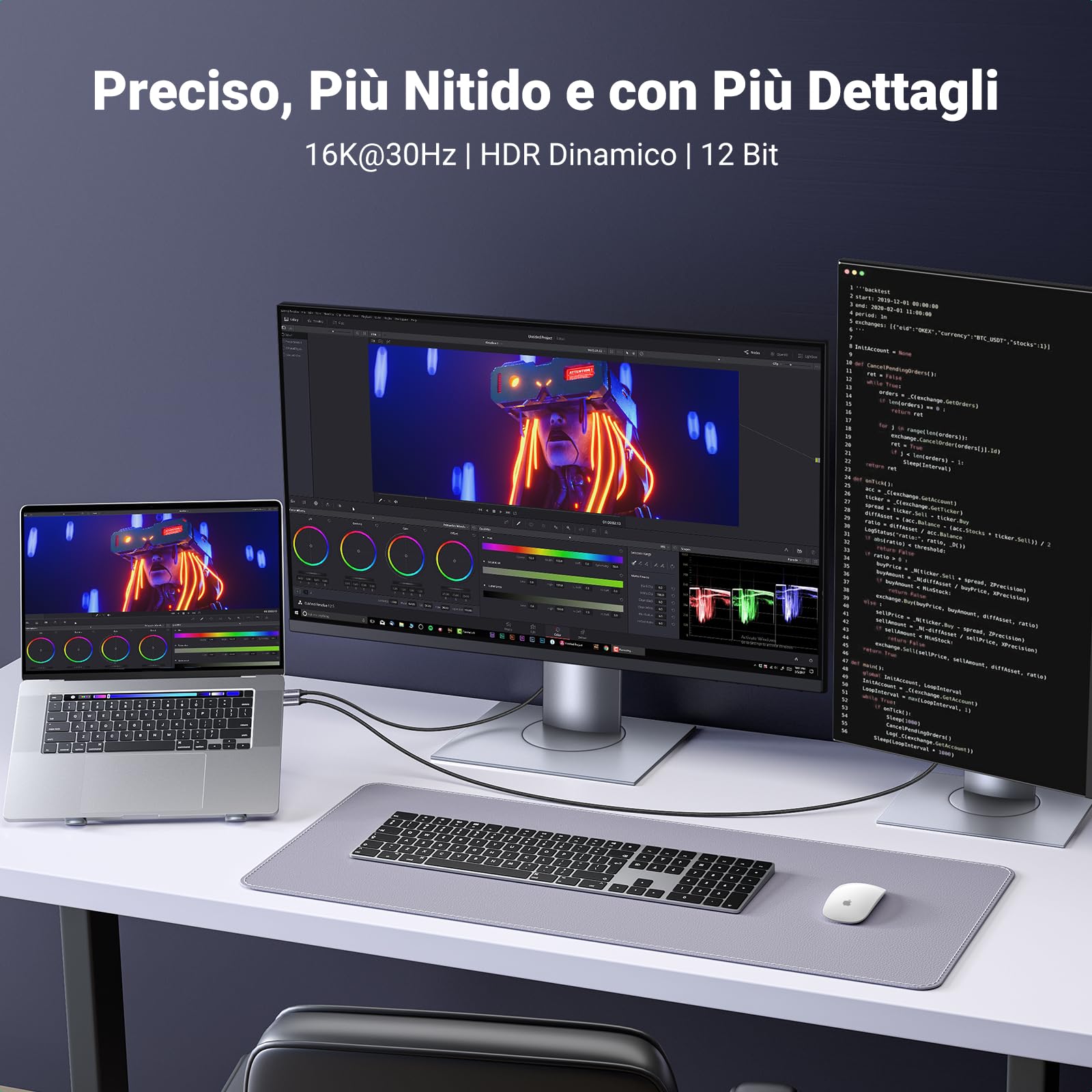 ugreen-cavo-usb-c-a-displayport-2-1-16k-30hz-2-m-thunderbolt-4 image 7