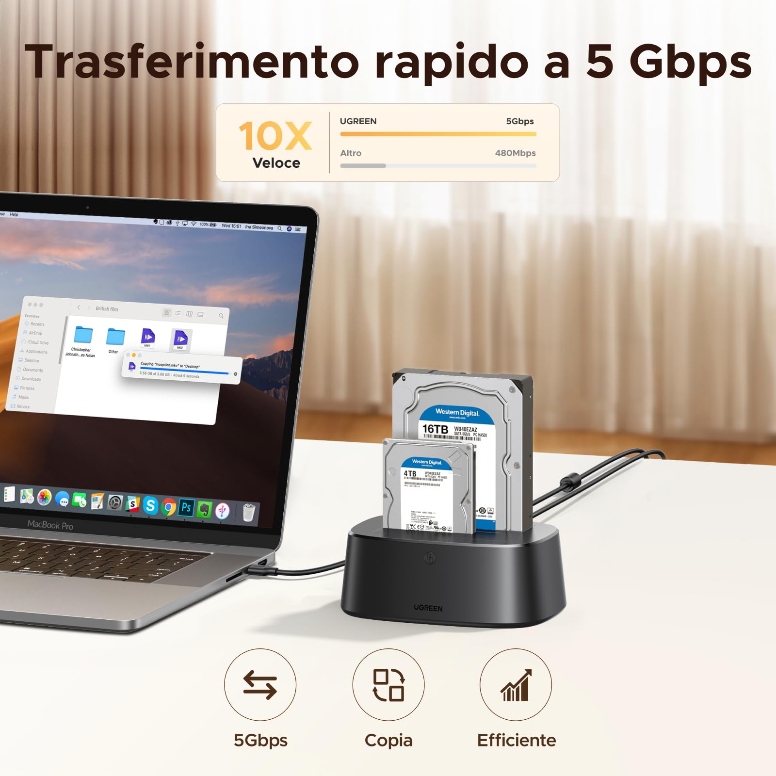 ugreen-stazione-docking-hard-disk-dual-bay-usb-3-0-5gbps-con-clonazione-offline image 4