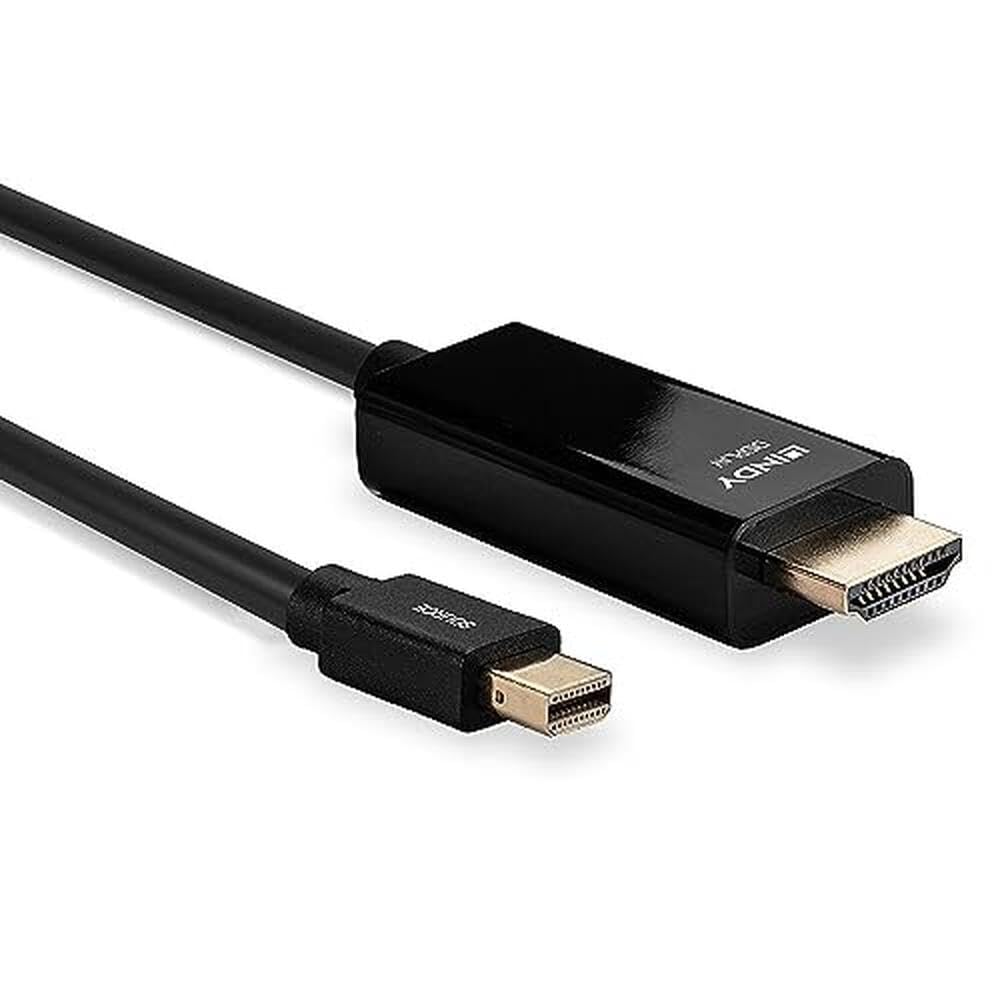 lindy-cavo-mini-displayport-a-hdmi-4k30-2-m-black-line image 3