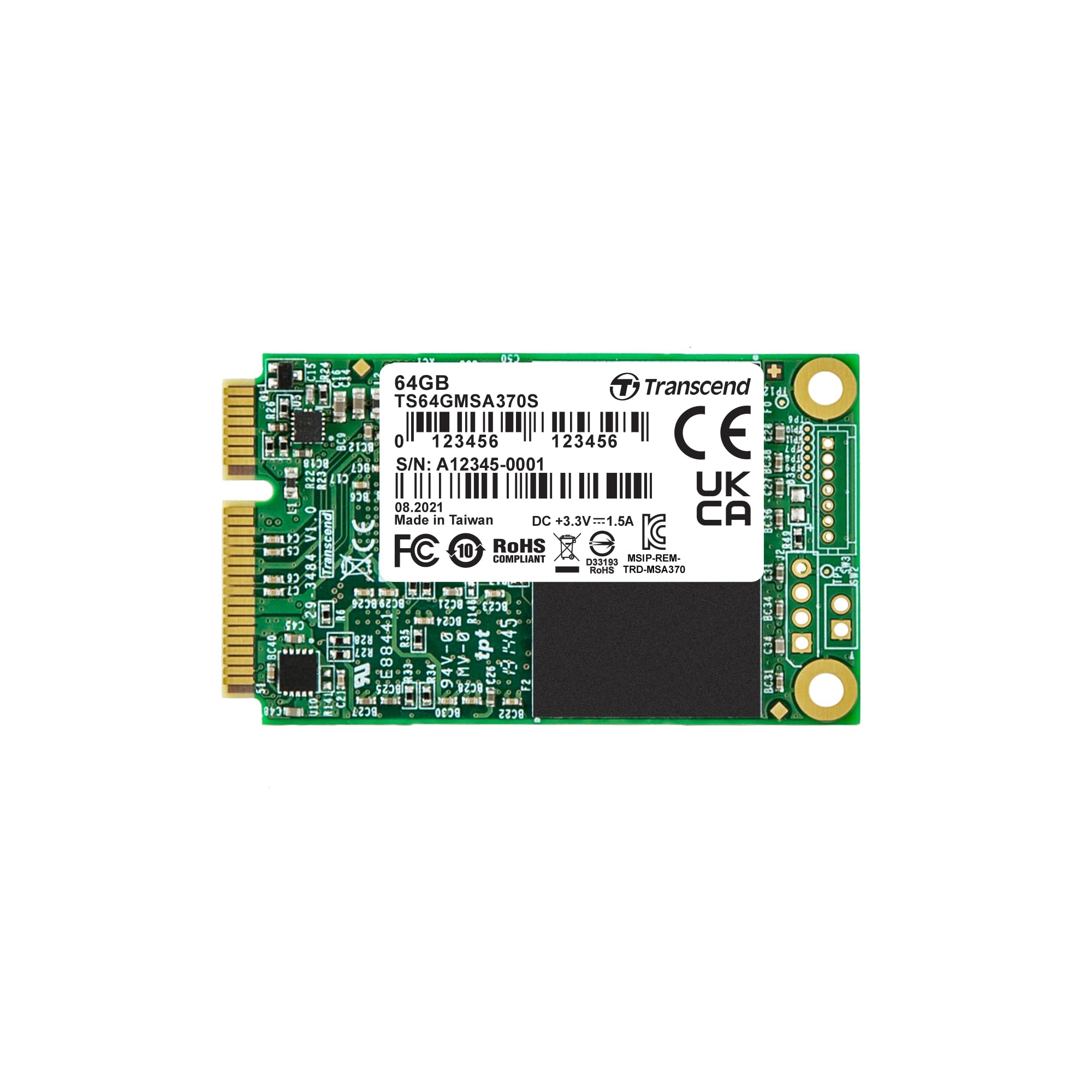 transcend-ts64gmsa370-ssd-msata-sata-iii-64gb image 1