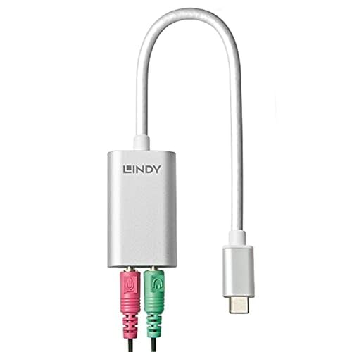 lindy-42711-adattatore-usb-c-a-2x-jack-3-5mm-bianco-per-cuffie-e-microfono image 7