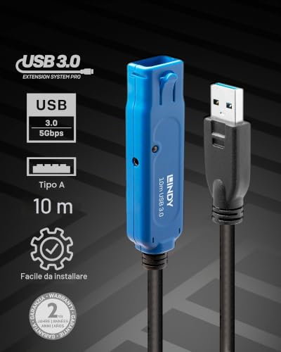 lindy-cavo-prolunga-usb-3-0-active-extension-pro-10-metri-tipo-a image 8