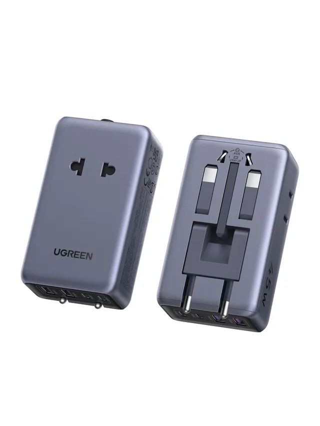 ugreen-adattatore-universale-da-viaggio-6-in-1-pd-45w-2-ac-2-usb-c-2-usb-a image 1