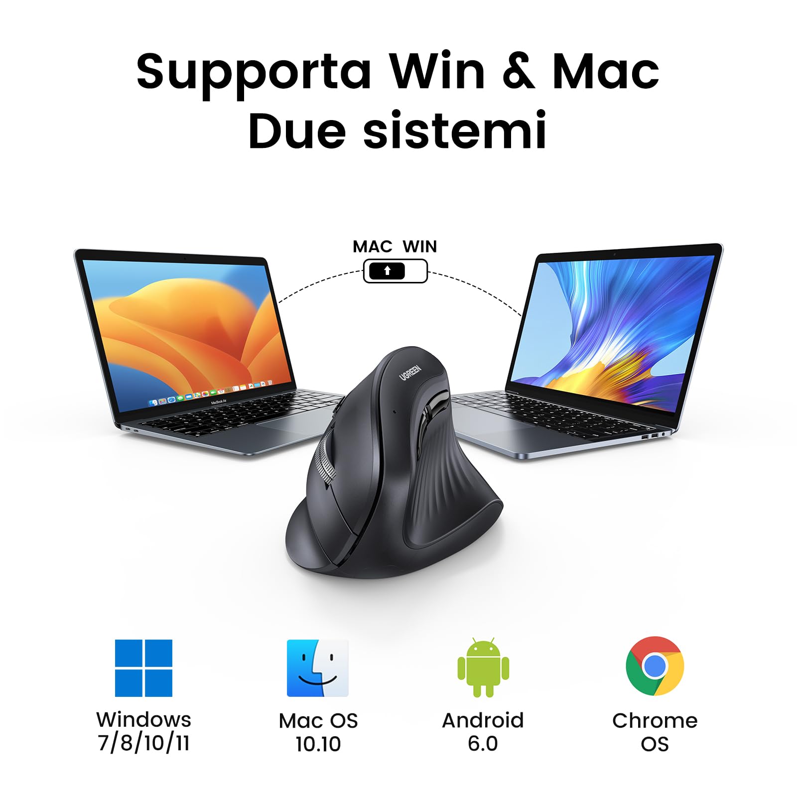ugreen-mouse-verticale-ergonomico-wireless-bluetooth-5-0-2-4g-4000-dpi image 7