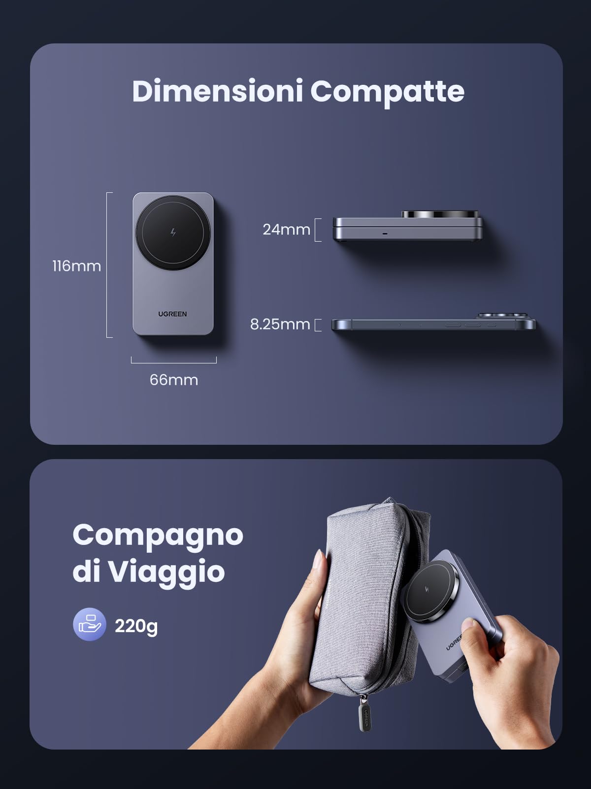ugreen-magflow-caricatore-magnetico-2in1-per-iphone-e-airpods image 8