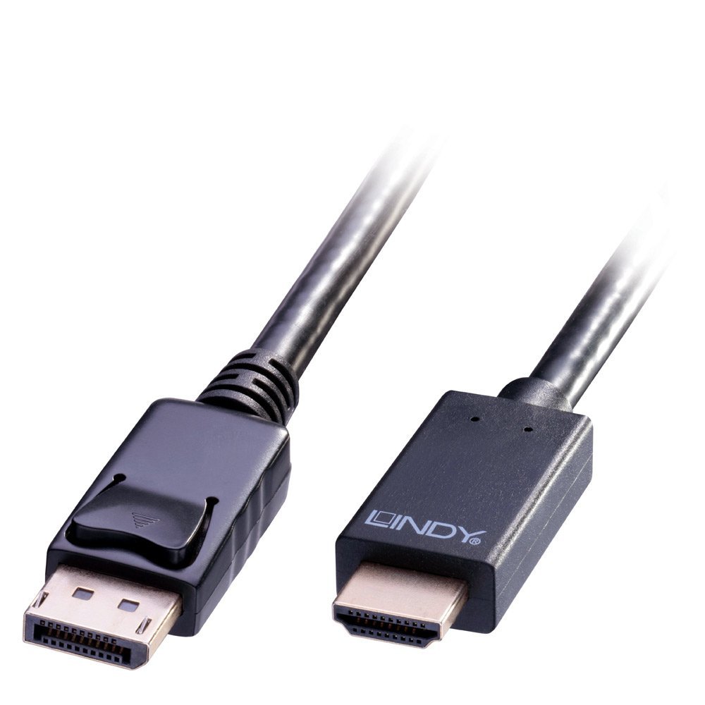 lindy-black-line-cavo-displayport-a-hdmi-1-4-1-metro-4k-30hz image 8