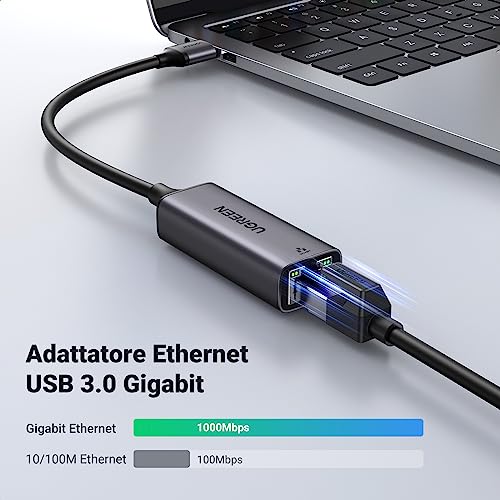 ugreen-adattatore-ethernet-usb-3-0-gigabit-1000mbps-alluminio-nero image 8