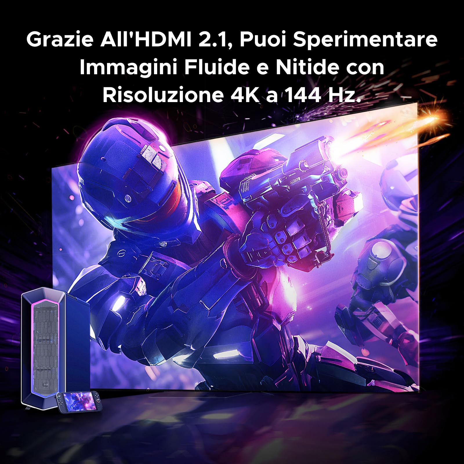 ugreen-scheda-di-acquisizione-video-hdmi-2-1-4k-144hz-usb-c-10gbps-con-loopout image 3