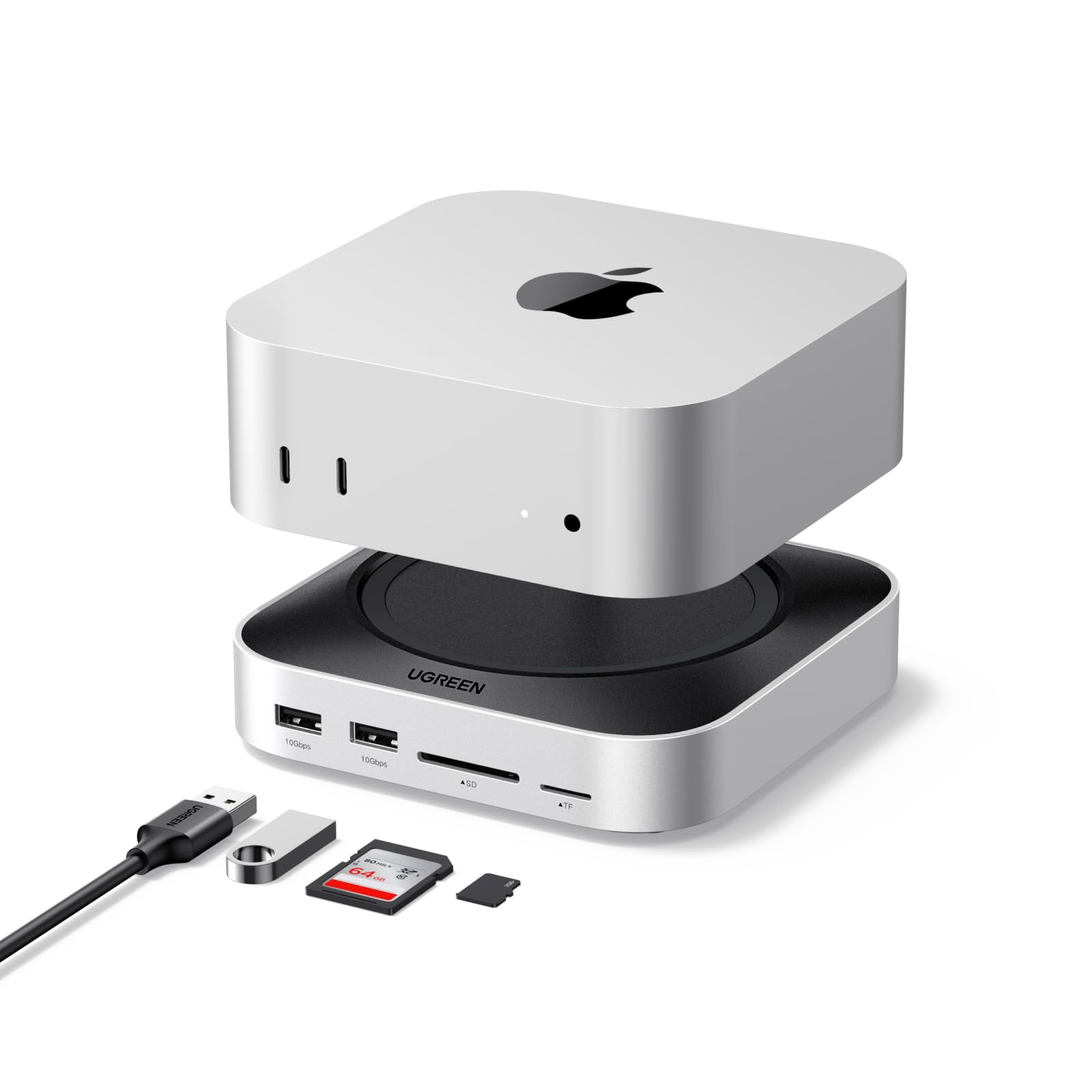 ugreen-docking-station-hub-usb-c-11-in-1-per-mac-mini-m4-m4-pro-con-case-m-2-nvm image 1