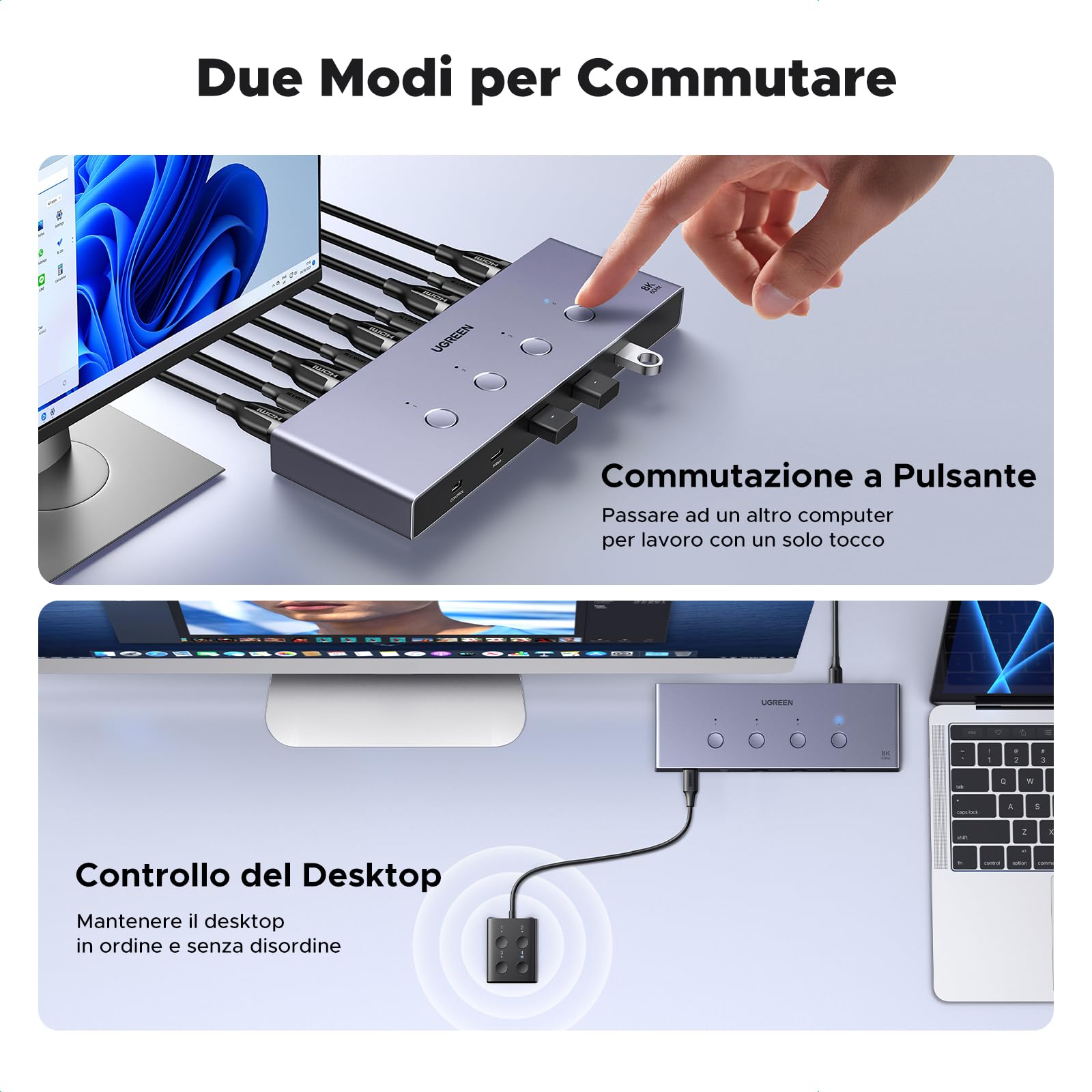 ugreen-switch-kvm-hdmi-2-1-4-in-1-out-8k-60hz-usb-3-0-con-usb-c image 6