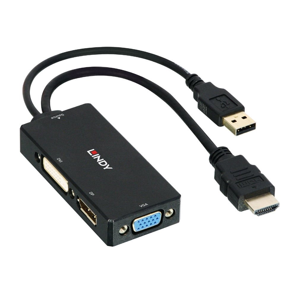 lindy-converter-hdmi-a-displayport-dvi-e-vga-pro-series image 1