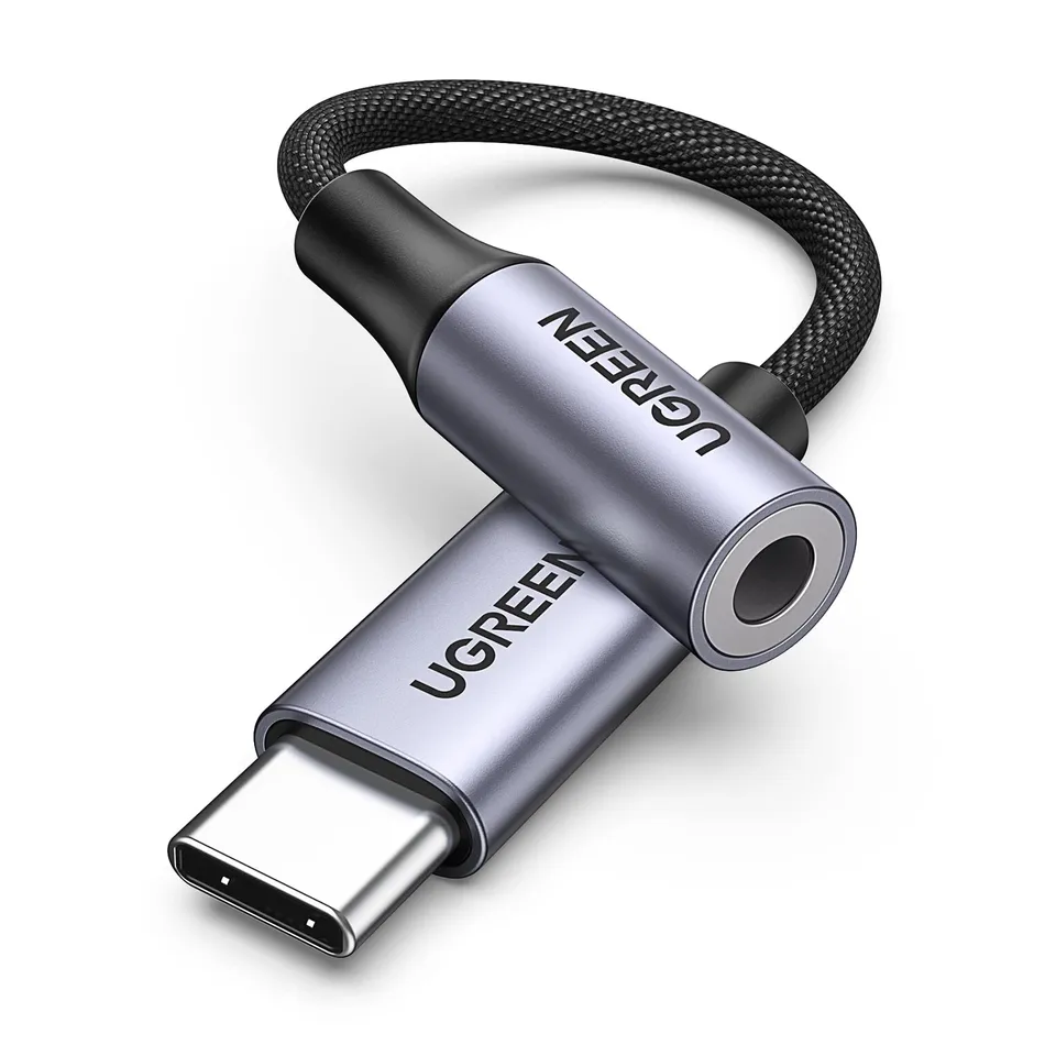 ugreen-adattatore-usb-c-a-jack-3-5mm-dac-grigio-per-cuffie image 1