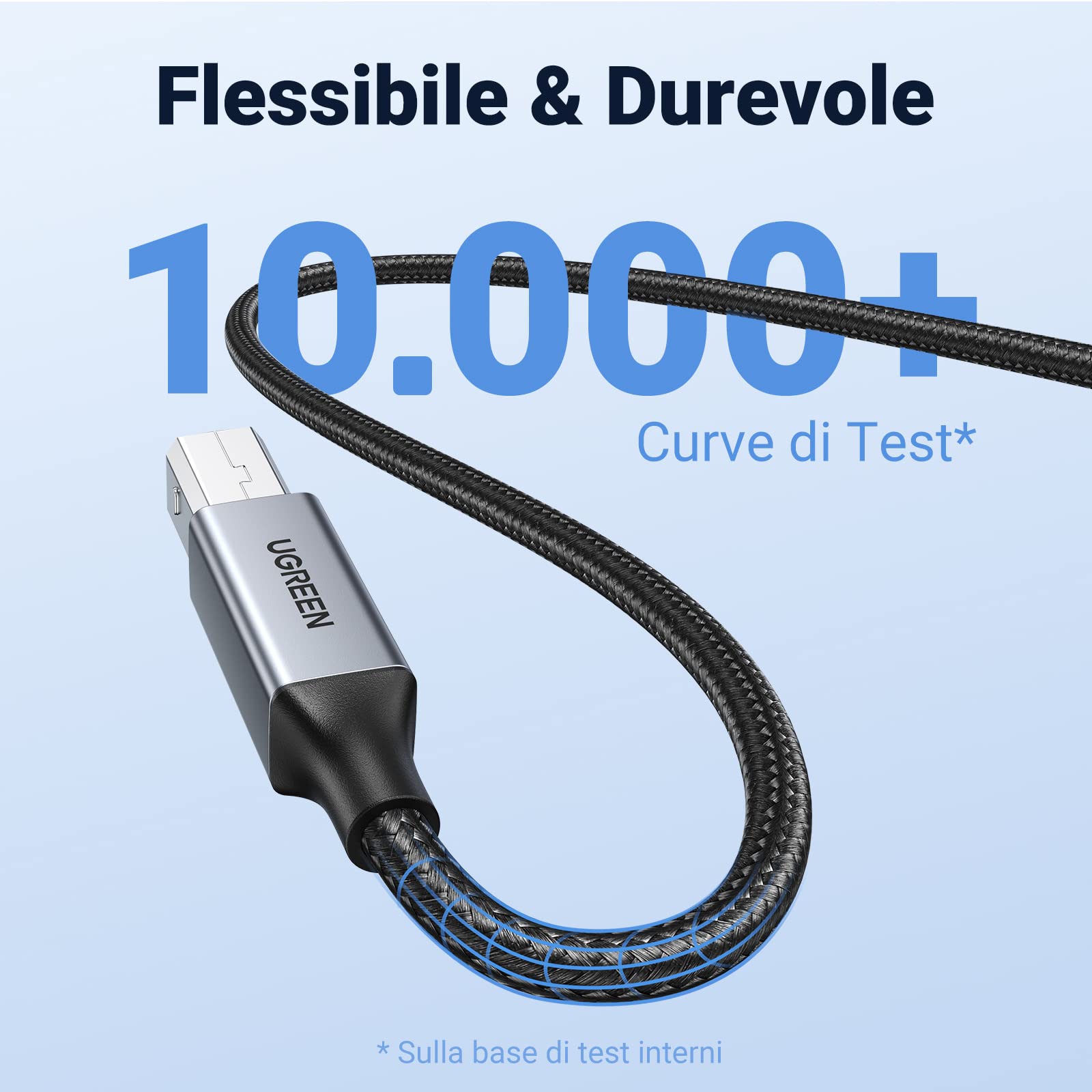ugreen-cavo-stampante-usb-2-0-type-a-a-type-b-2m-nylon-alluminio image 5