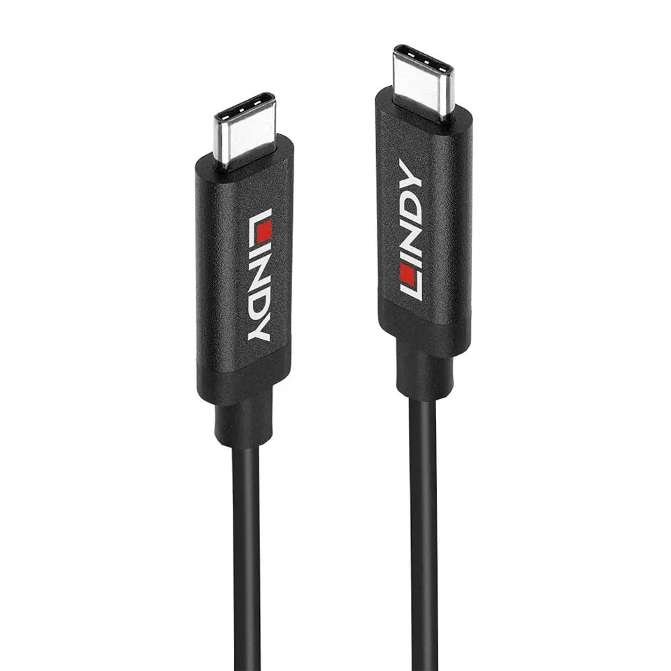 lindy-cavo-attivo-usb-3-1-gen-2-tipo-c-a-tipo-c-black-line image 1