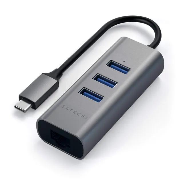 satechi-type-c-2-in-1-hub-usb-con-ethernet image 1