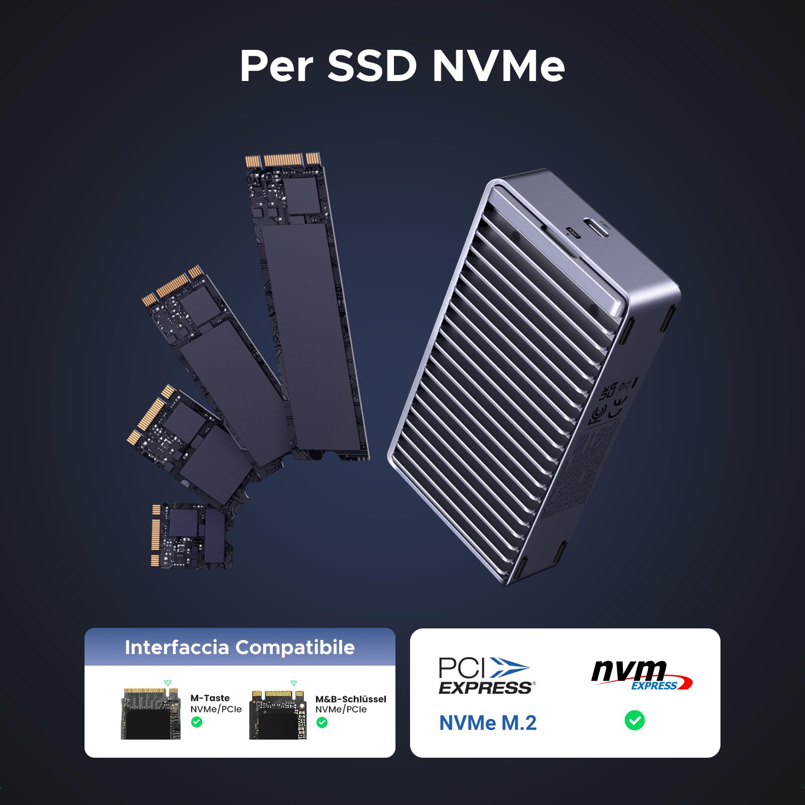 ugreen-case-ssd-m-2-nvme-usb4-40gbps-alluminio-per-thunderbolt-4-3 image 5
