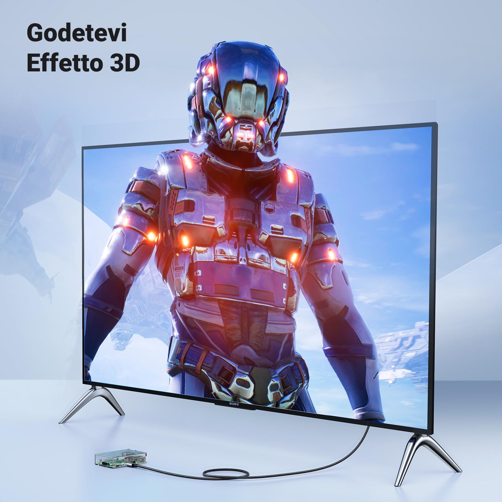 ugreen-cavo-adattatore-mini-hdmi-a-hdmi-1m-8k60hz-4k120hz-bidirezionale image 3