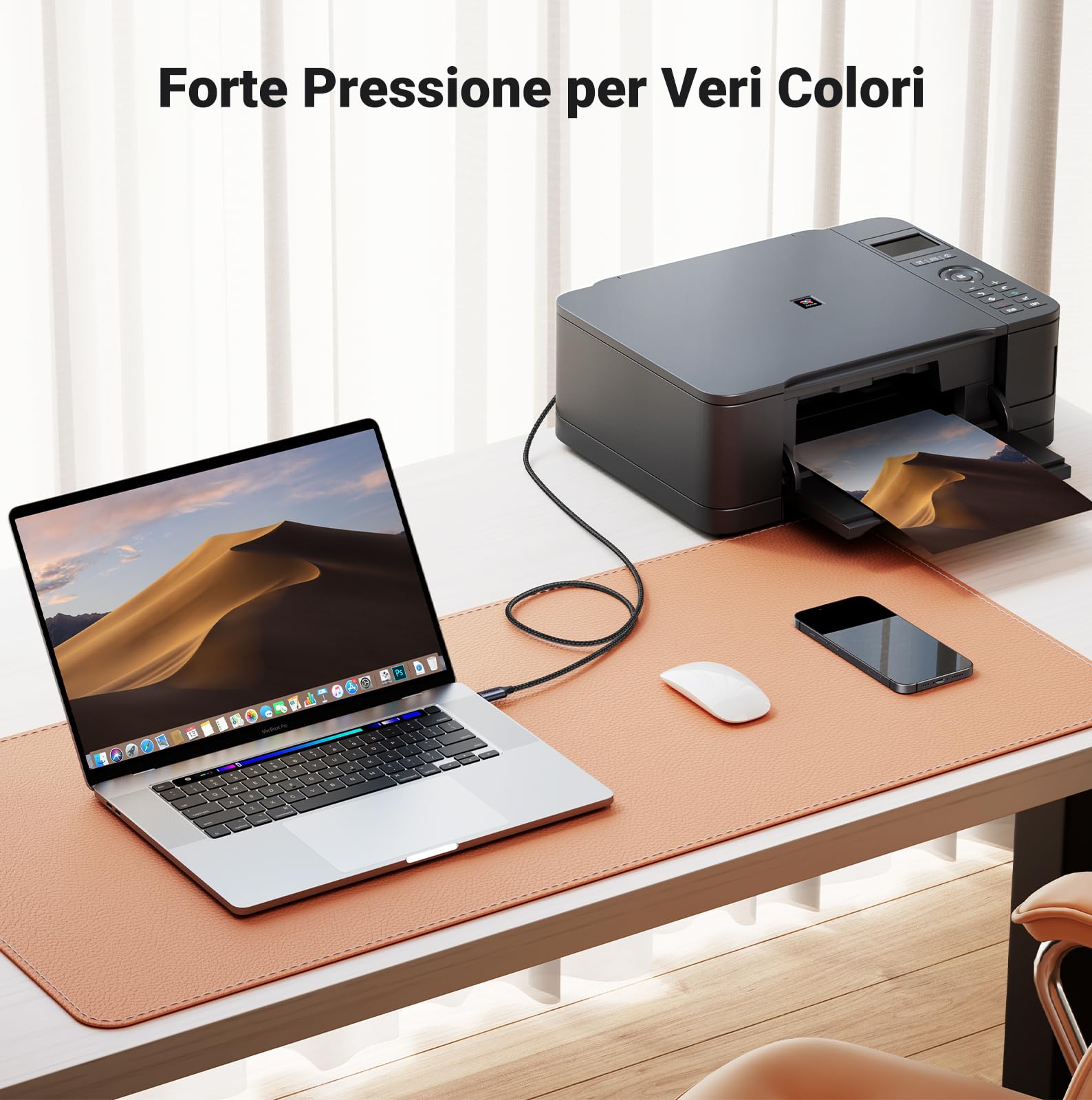 ugreen-cavo-stampante-usb-c-a-usb-b-1m-nylon-480mbps-per-hp-canon-epson-brother image 8