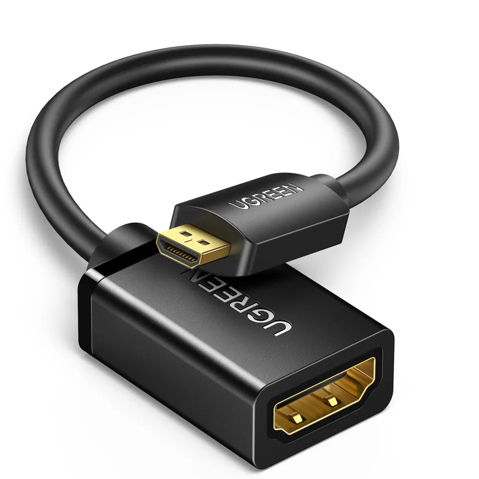 ugreen-cavo-micro-hdmi-maschio-a-hdmi-femmina-4k-50cm-con-arc image 1