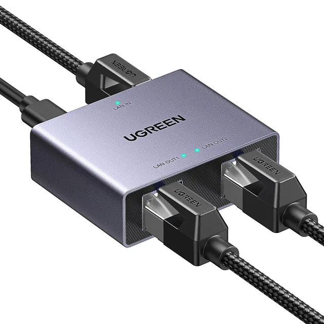 ugreen-splitter-ethernet-gigabit-1-a-2-1000mbps-con-cavo-usb-c image 1