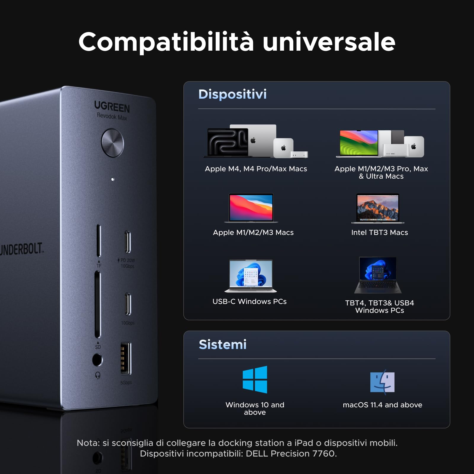 ugreen-revodok-max-docking-station-thunderbolt-4-13-in-1-dual-4k-8k-96w image 8