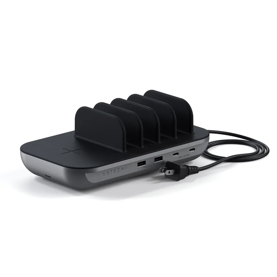 satechi-dock5-multi-device-charging-station-con-ricarica-wireless-qi image 1