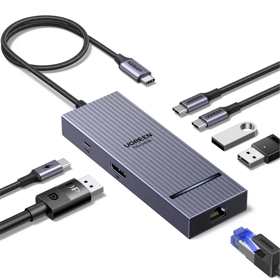 ugreen-revodok-pro-hub-usb-c-7-in-1-con-displayport-4k-60hz-ed-ethernet-gigabit image 1