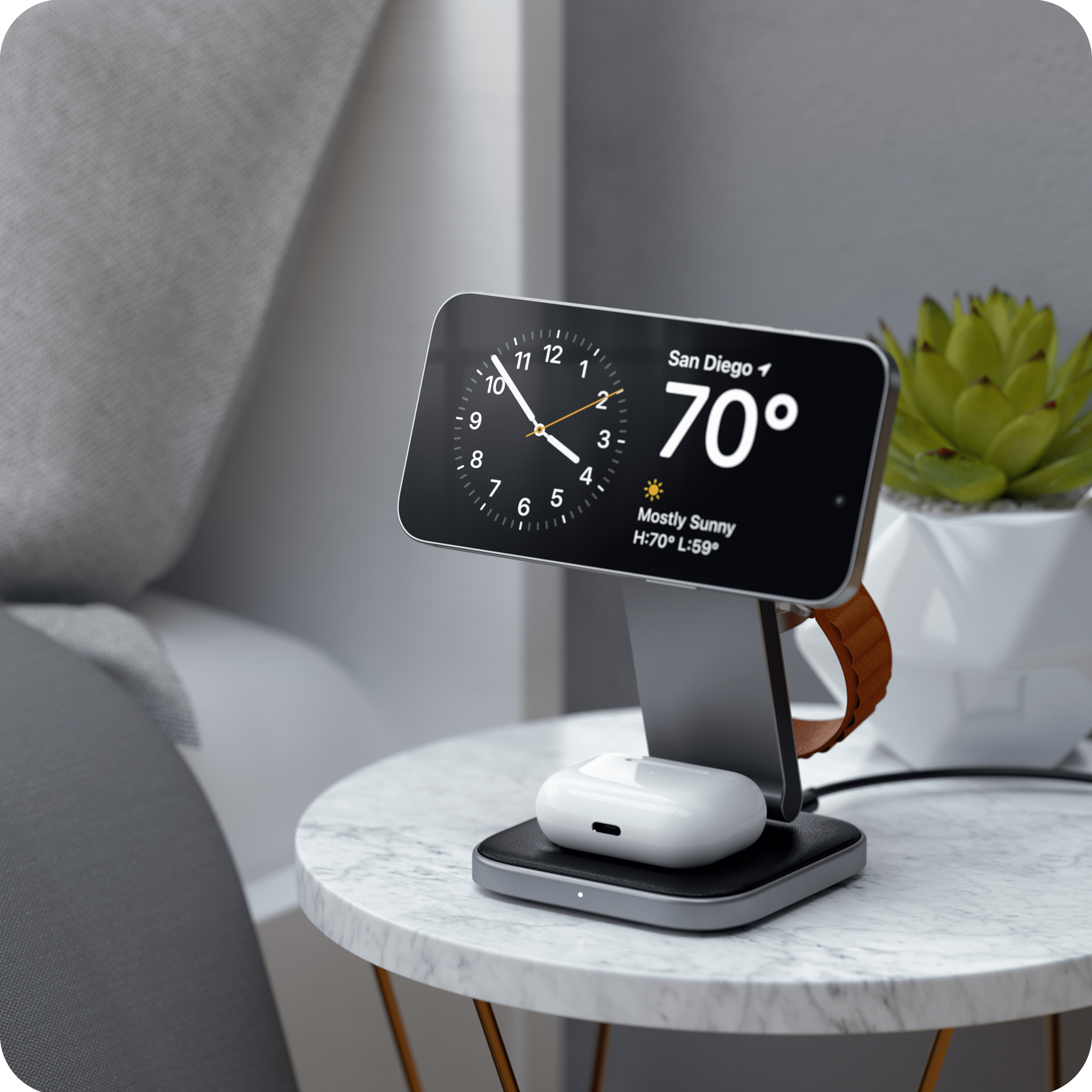 satechi-stand-di-ricarica-wireless-3-in-1-pieghevole-qi2-15w image 2