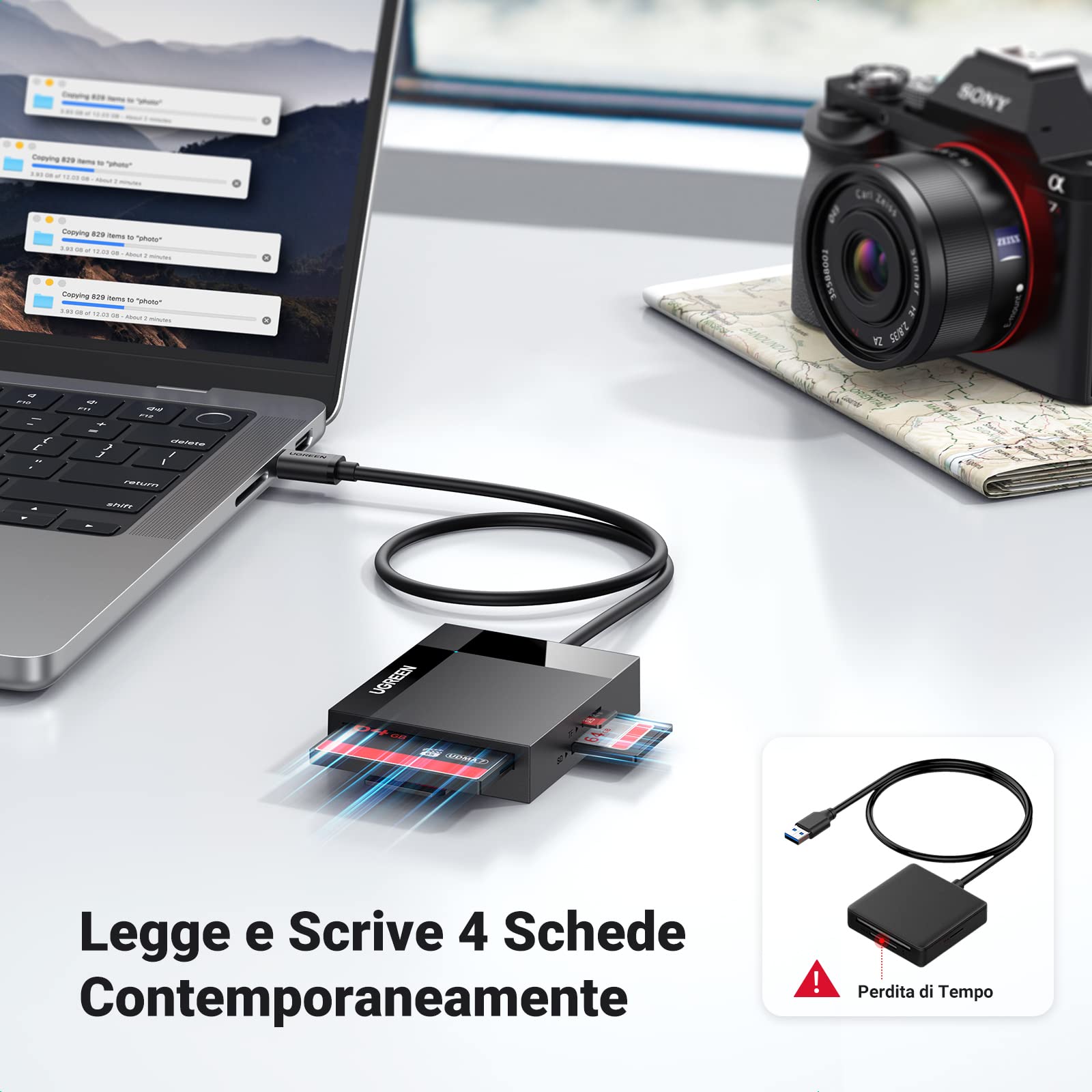 ugreen-lettore-schede-usb-c-4-in-1-sd-tf-cf-ms-fino-a-2tb-104mb-s image 4