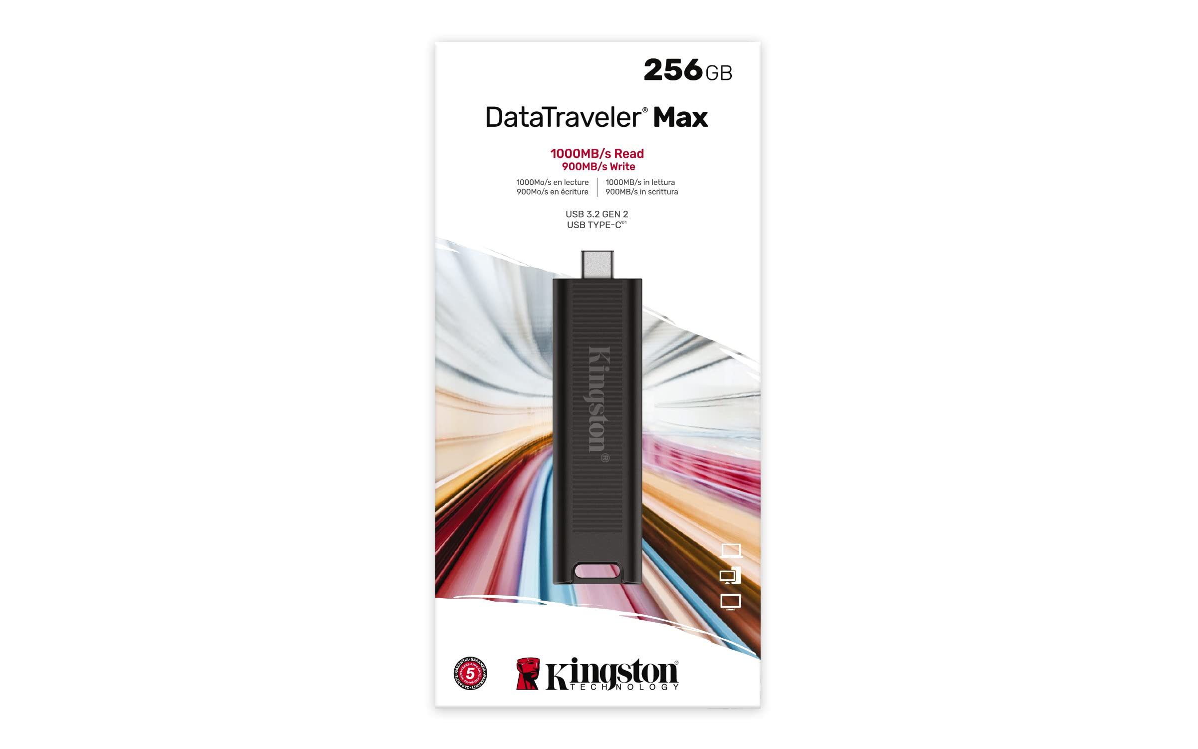 kingston-datatraveler-max-chiavetta-usb-c-3-2-gen-2-da-256gb image 4