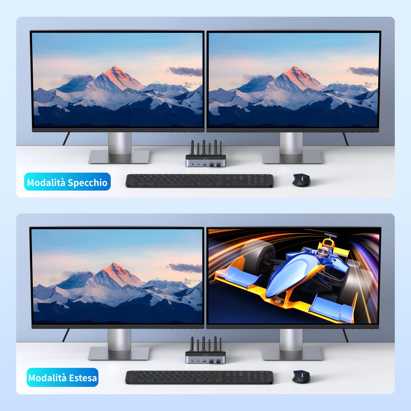 ugreen-switch-kvm-hdmi-2-0-2-ingressi-2-uscite-4k-60hz-con-4-porte-usb-5gbps image 7