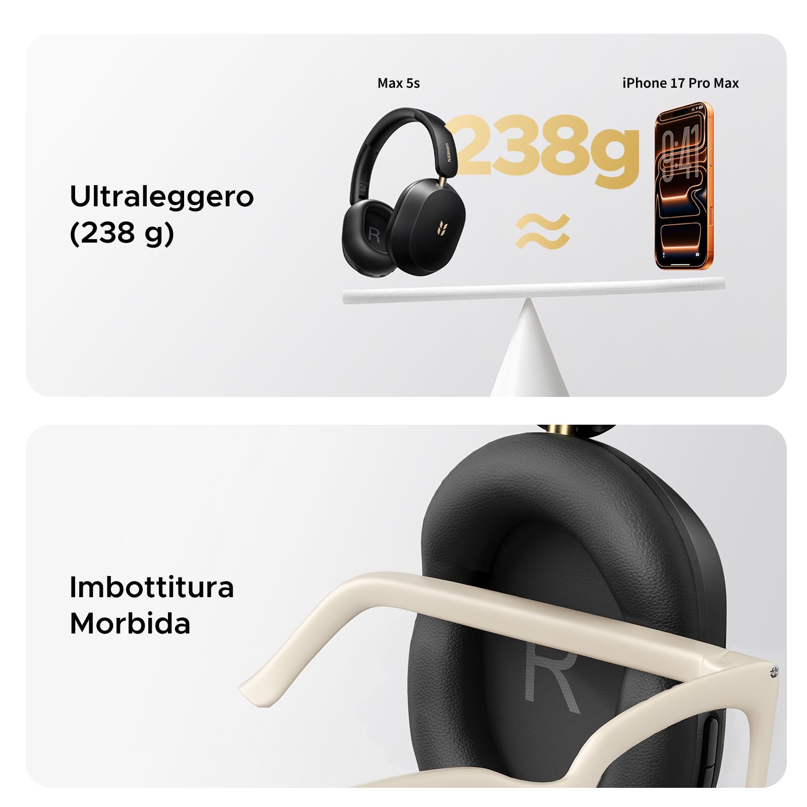 ugreen-hitune-max5s-cuffie-bluetooth-over-ear-anc-45db image 5
