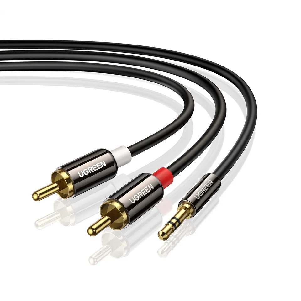 ugreen-cavo-audio-jack-3-5mm-a-2-rca-maschio-2m image 1