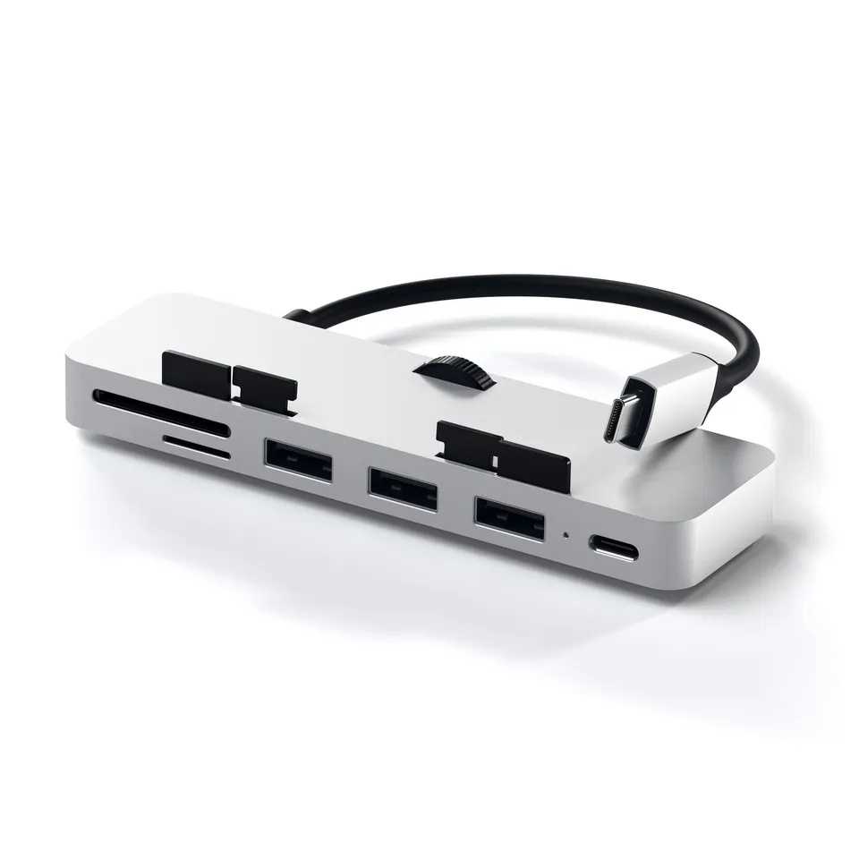 satechi-aluminum-type-c-clamp-hub-pro-per-imac-e-imac-pro image 1