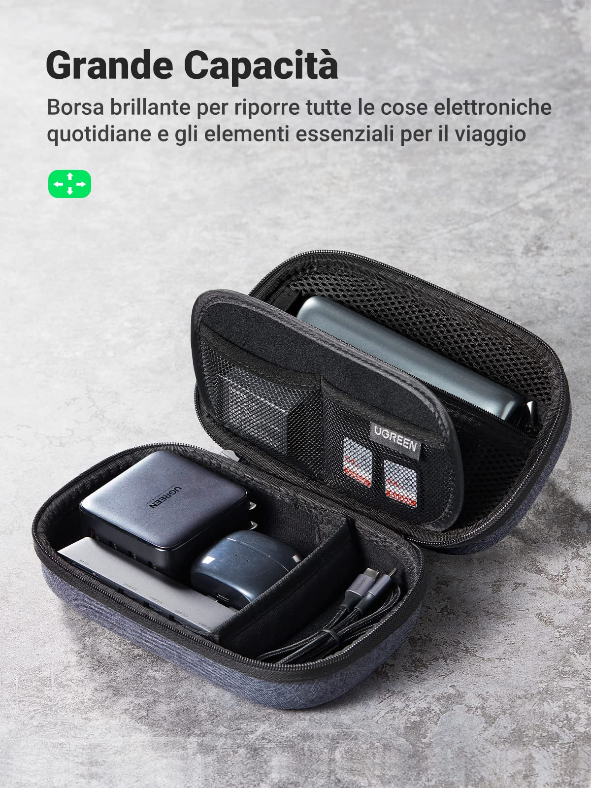 ugreen-borsa-organizer-cavi-da-viaggio-impermeabile-blu-doppio-strato-20-3-cm image 4