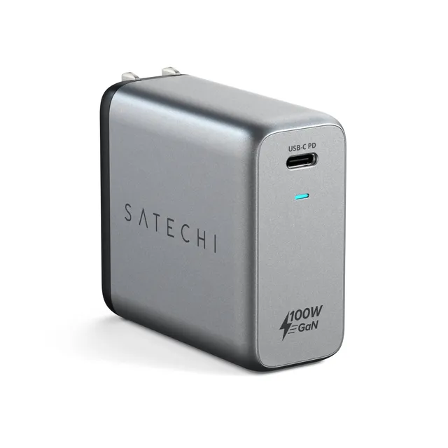 satechi-100w-usb-c-pd-wall-charger-gan-con-spina-europea-pieghevole image 1