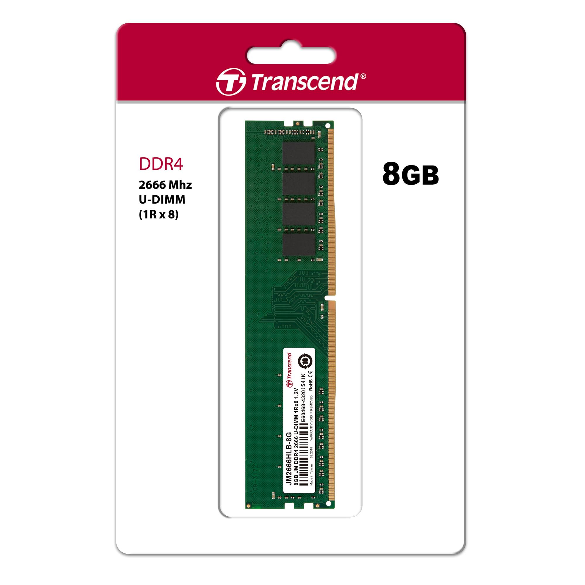transcend-jetram-jm2666hlb-8g-memoria-8gb-ddr4-2666mhz-u-dimm image 2