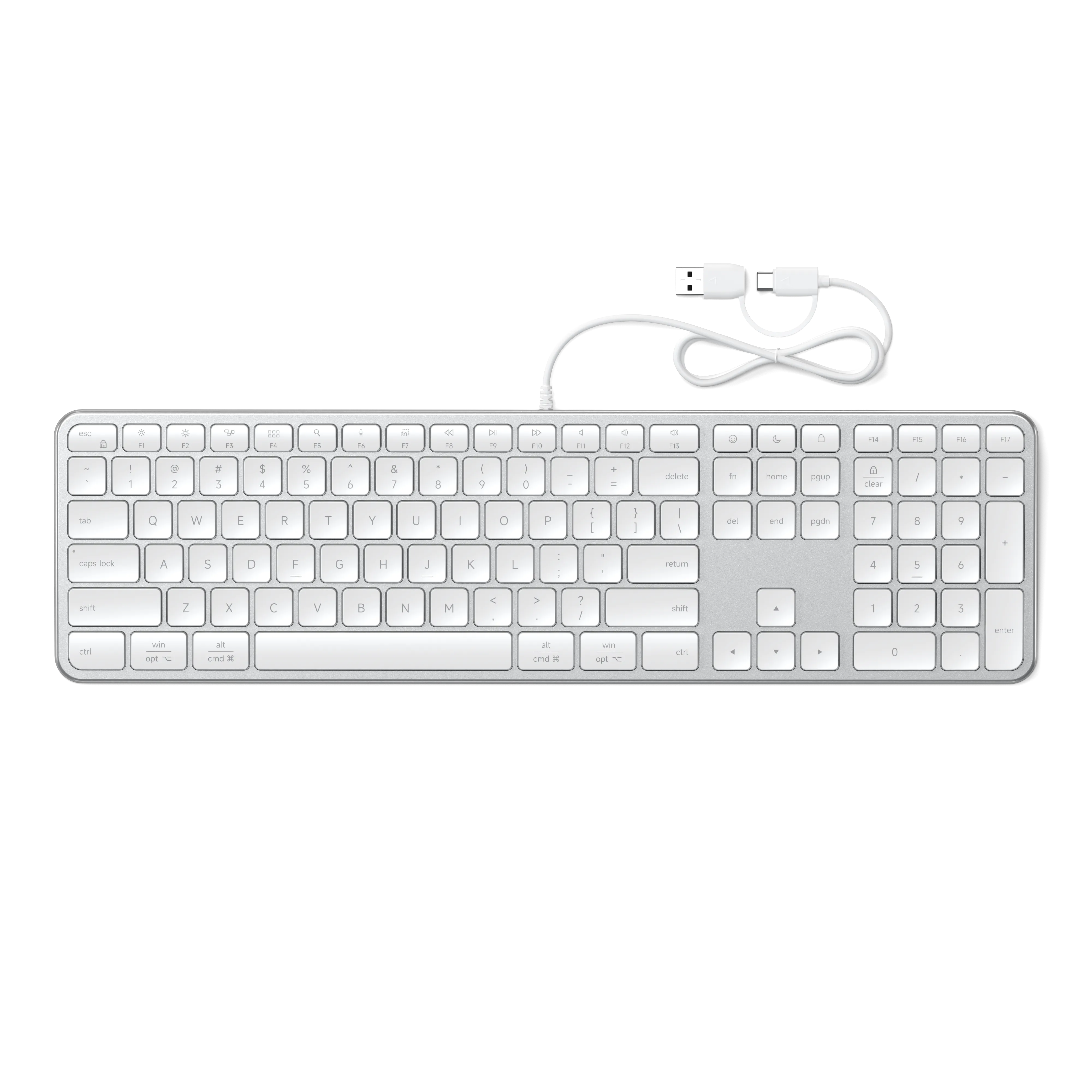 satechi-slim-lx3-tastiera-cablata-full-size-usb-c image 1